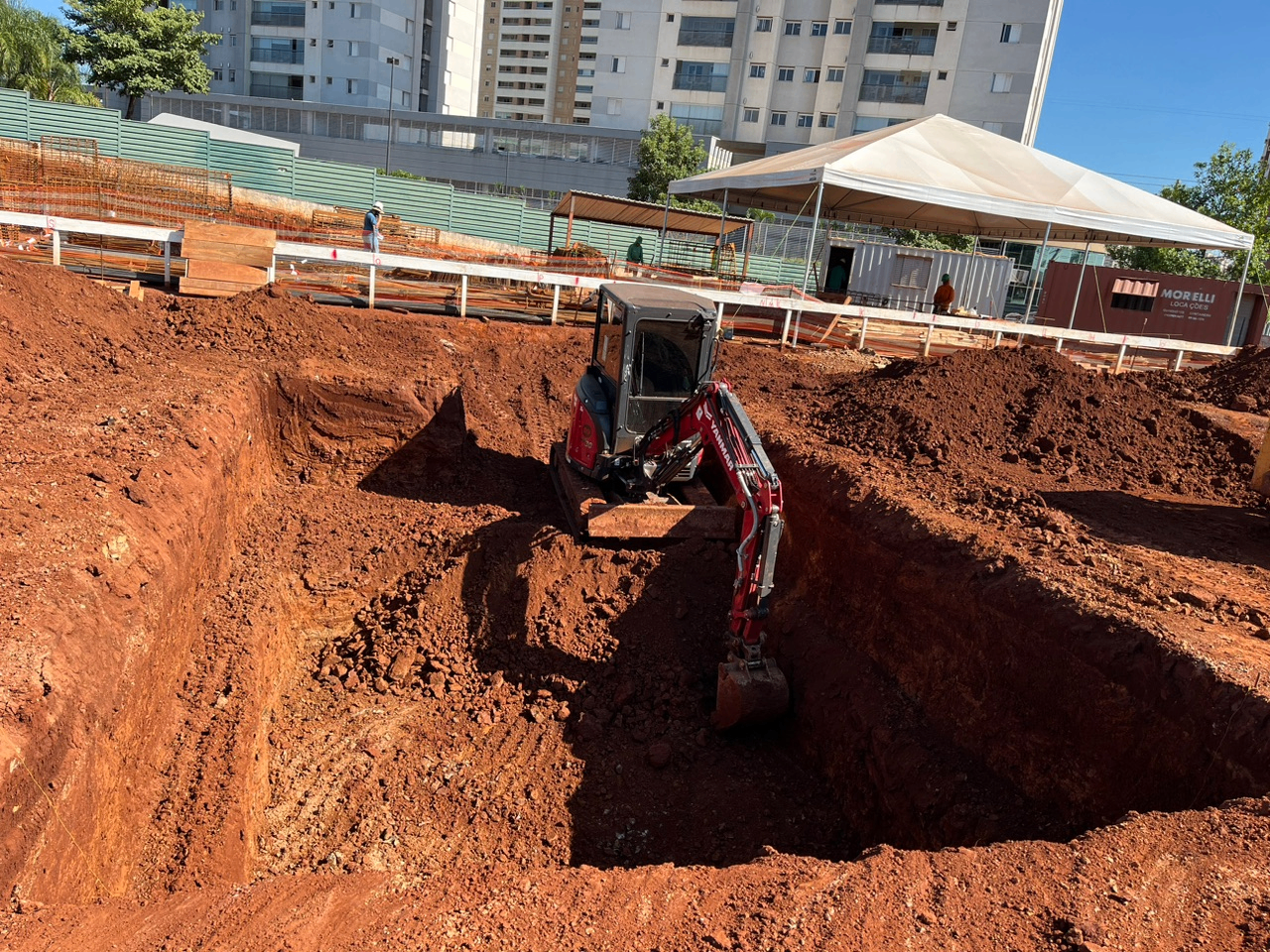 Locação de mini escavadeira